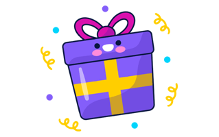Present Box Sticker PNG
