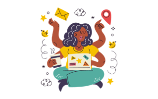 Productive Free Sticker PNG