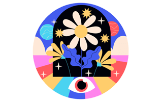 Psychedelic Free Sticker PNG