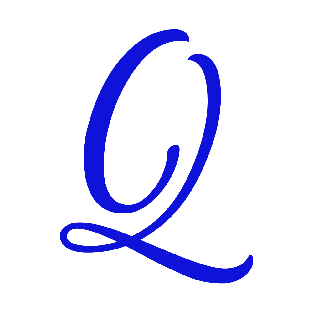 Q Alphabet Blue Transparent Photo