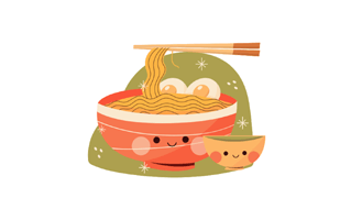 Ramen Free Sticker PNG
