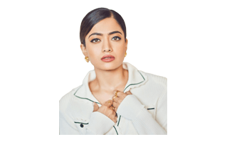 Rashmika Mandanna in White Dress PNG