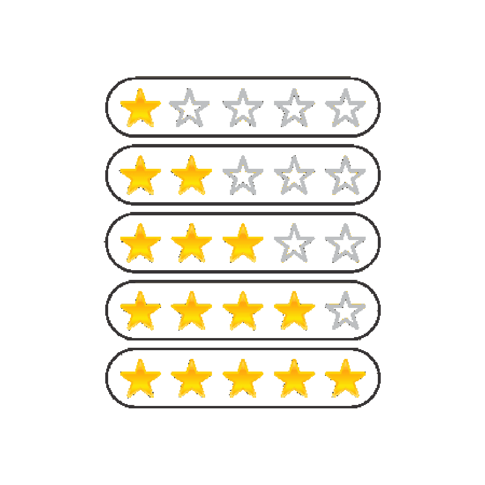 Rating Stars Sticker Transparent Picture