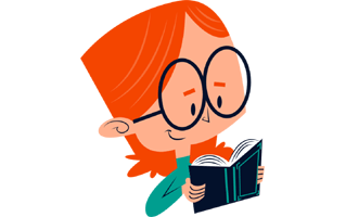 Reading Sticker PNG