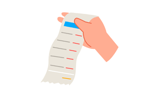 Receipt Free Sticker PNG