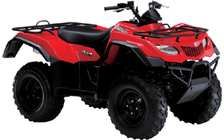 Red ATV Quad Bike PNG