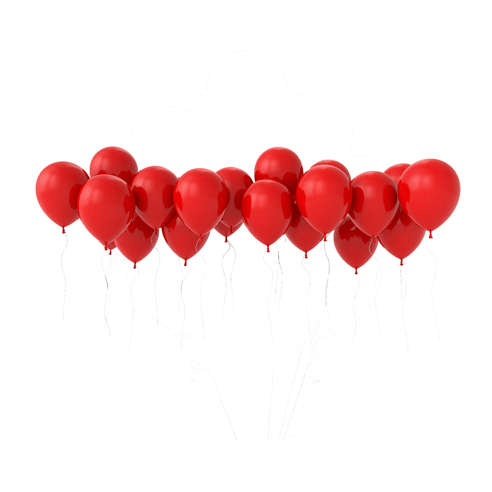 Red Balloon Transparent Clipart