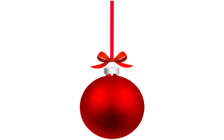 Red Christmas Ball PNG