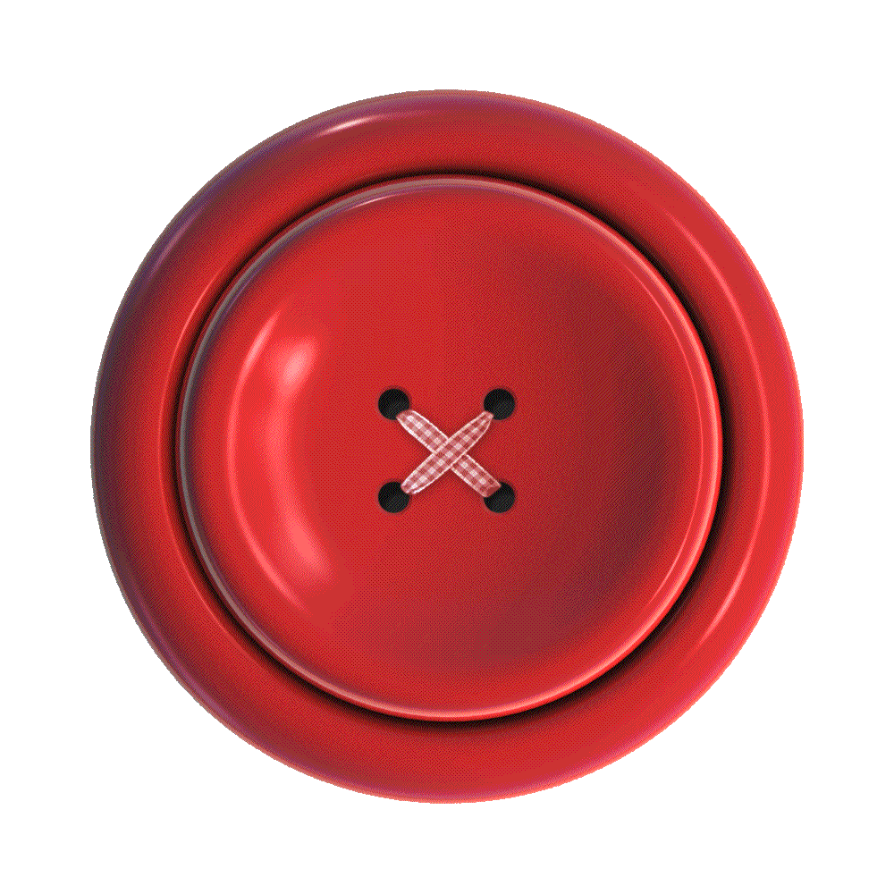 Red Clothes Button Transparent Clipart