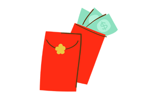 Red Envelope Free Sticker PNG