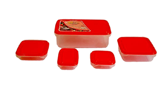 Red Plastic Containers PNG