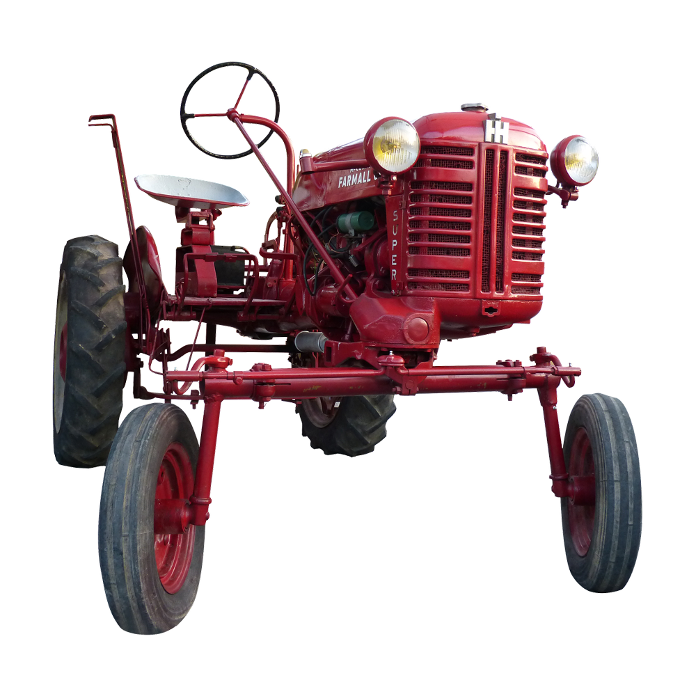 Farmall tractor clipart