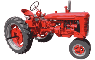 Red Tractor PNG