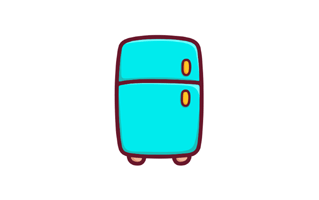 Refrigerator Free Sticker PNG