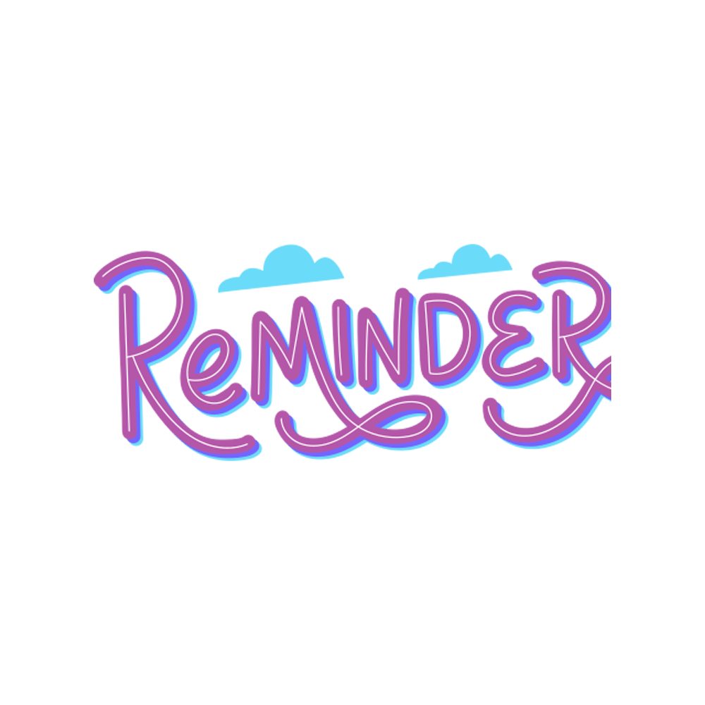 Reminder Free Sticker Transparent Image