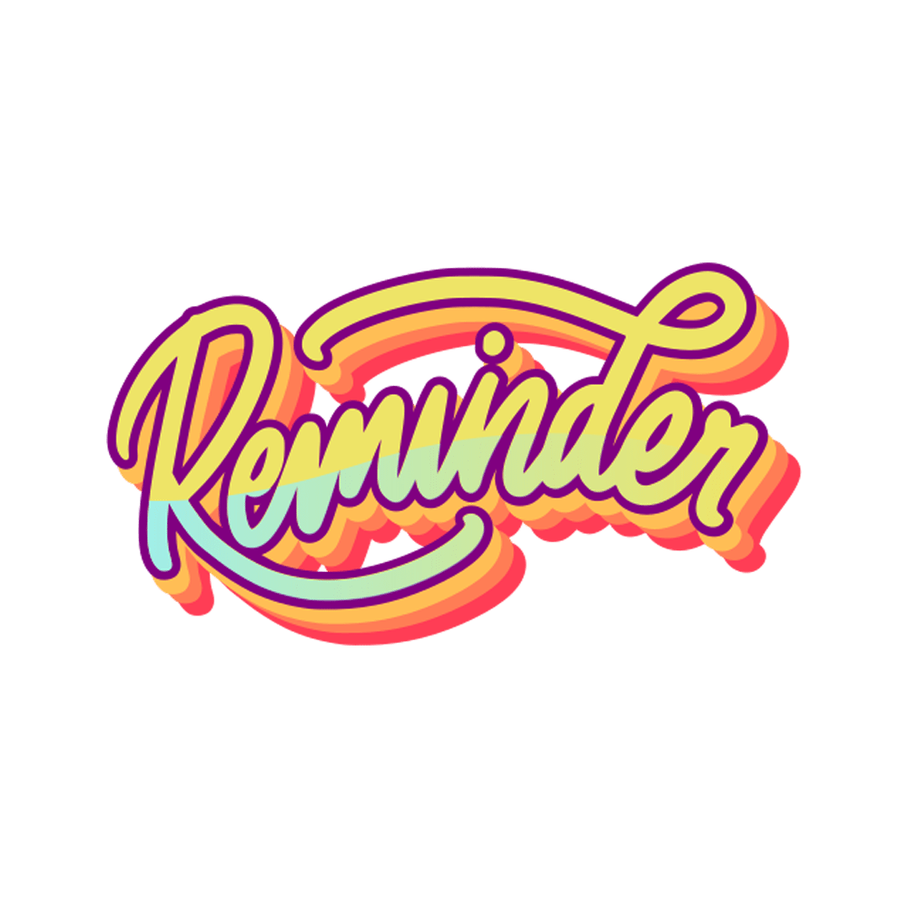 Reminder Free Sticker Transparent Picture