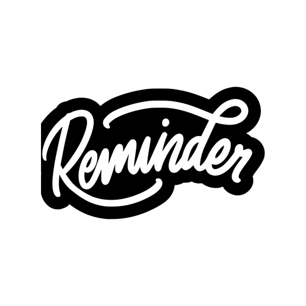 Reminder Free Sticker Transparent Clipart