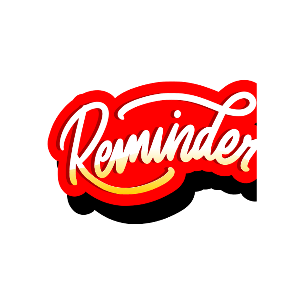 Reminder Free Sticker Transparent Gallery