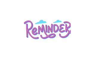 Reminder Free Sticker PNG