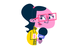 Reporter Sticker PNG