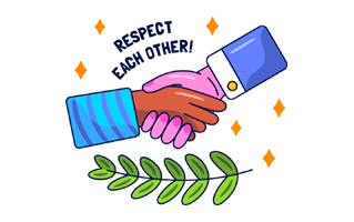 Respect Sticker PNG