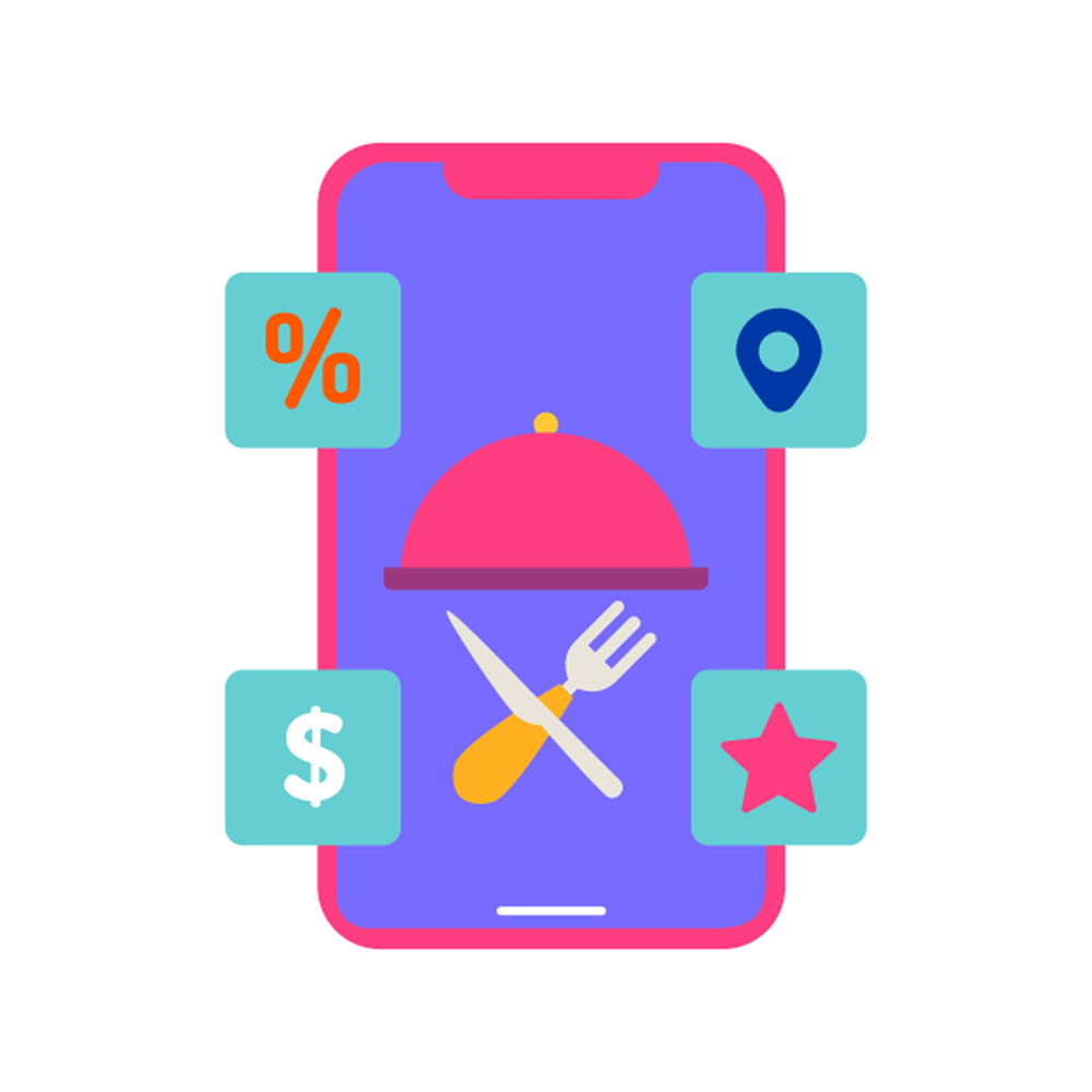 Restaurant App Free Sticker Transparent Clipart