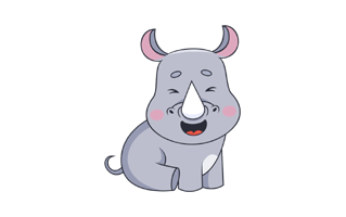 Rhino Free Sticker PNG
