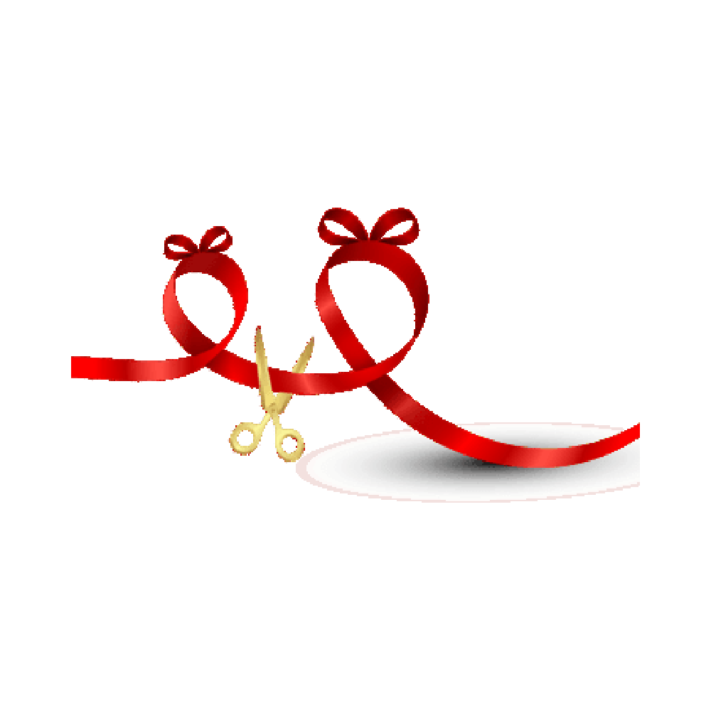 Ribbon Cutting Free Sticker Transparent Image