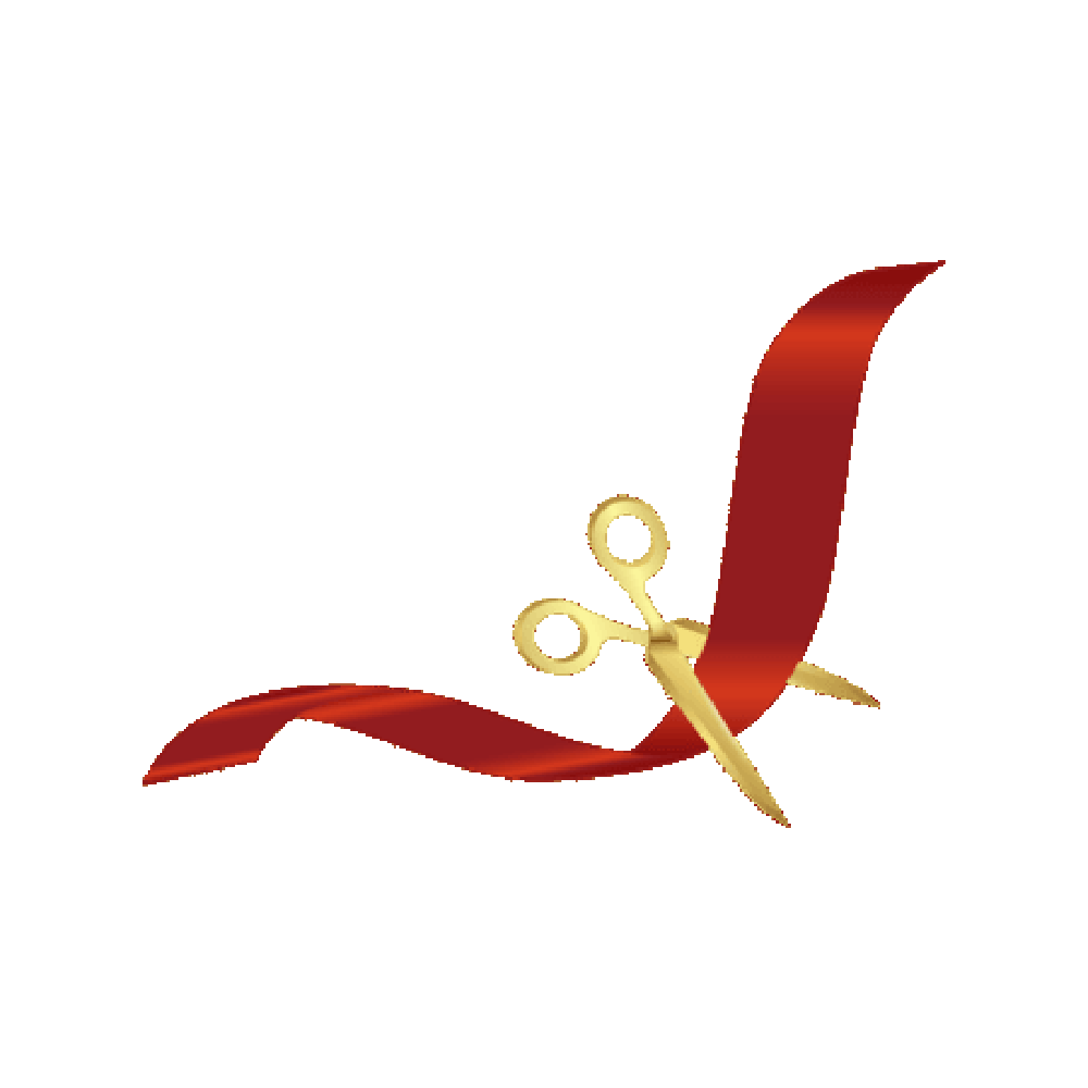 Ribbon Cutting Free Sticker Transparent Photo