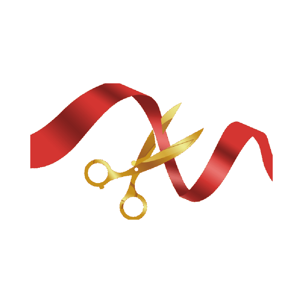 Ribbon Cutting Free Sticker Transparent Picture
