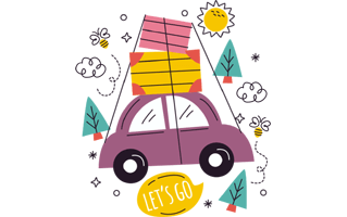 Road Trip Sticker PNG