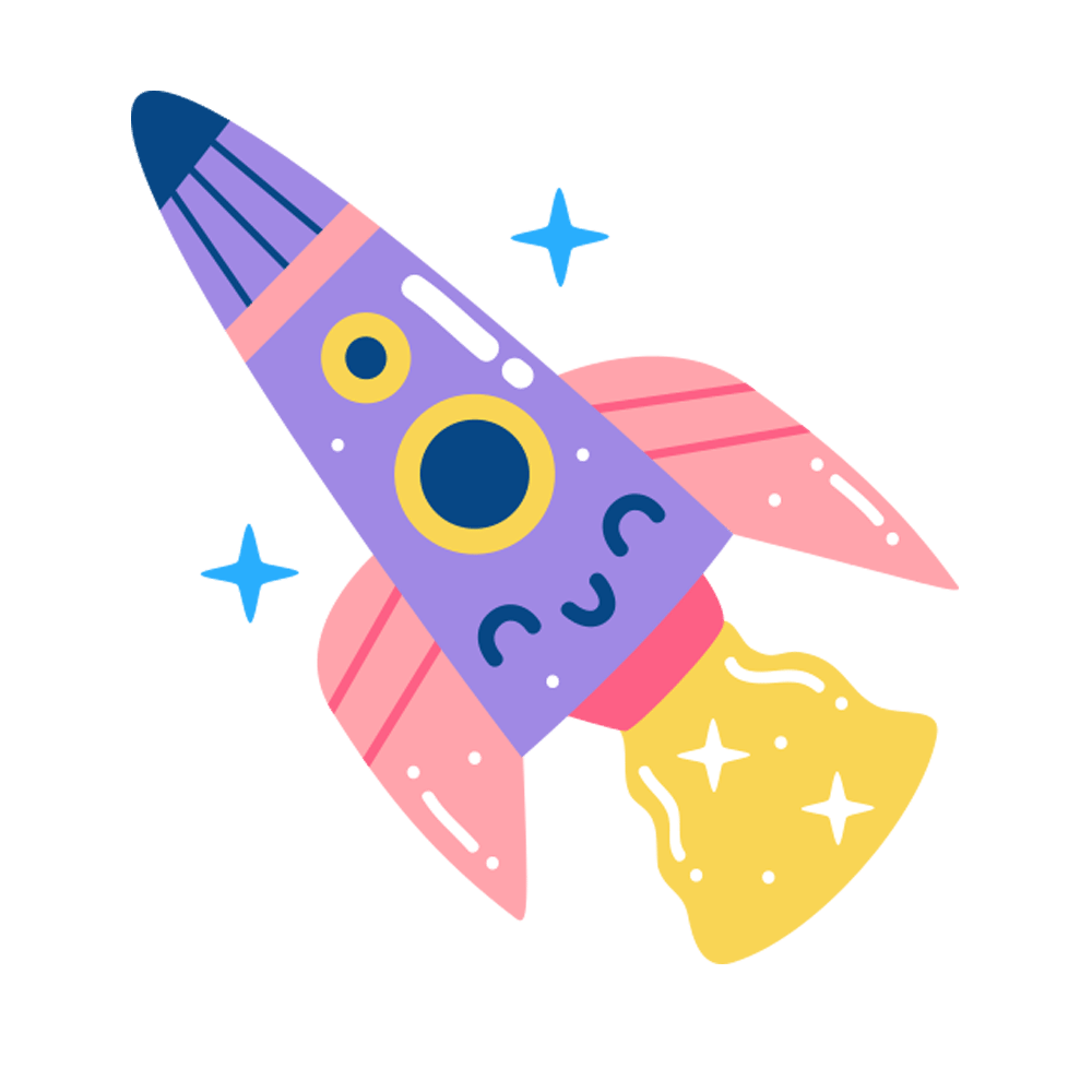 Rocket Ship Free Sticker Transparent Image
