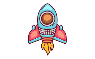 Rocket Sticker PNG