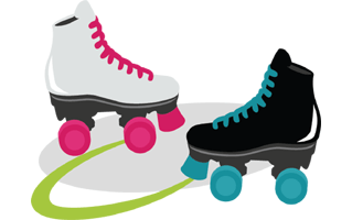 Roller Skates Sticker PNG