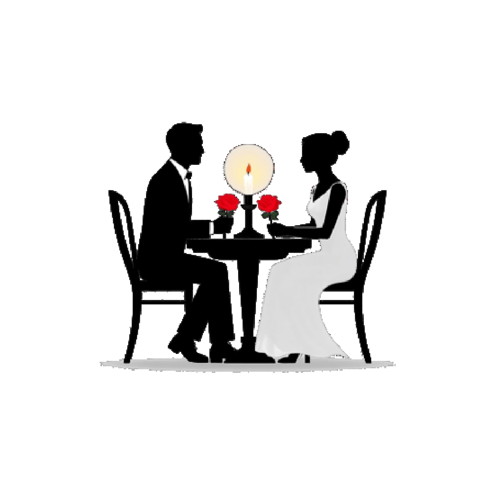 Romantic Date Free Sticker Transparent Picture