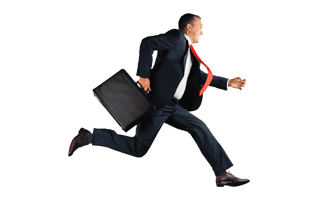 Running Businessman PNG