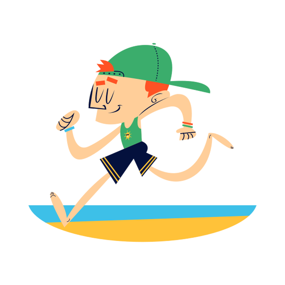 Running Free Sticker Transparent Picture