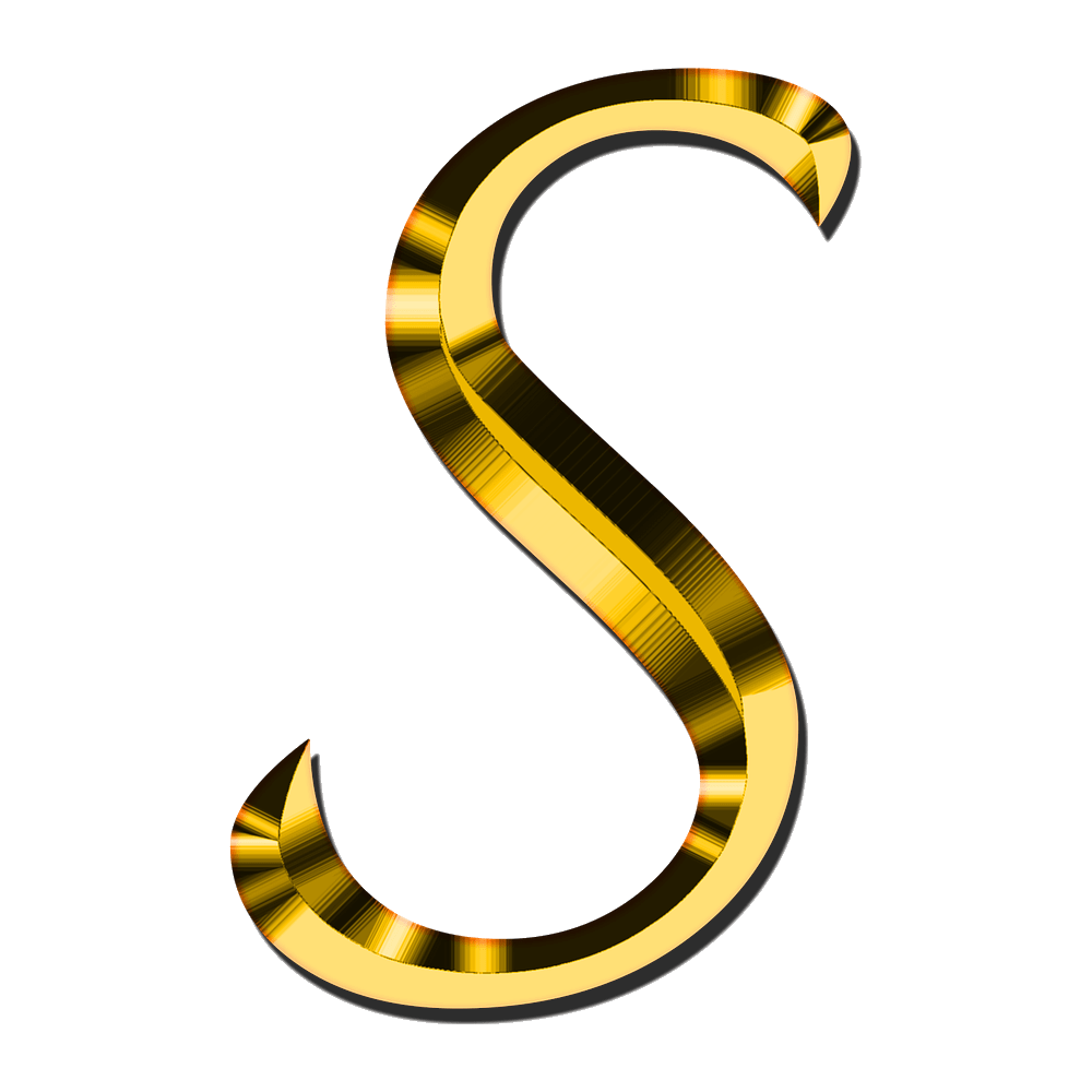 S Alphabet Transparent Image