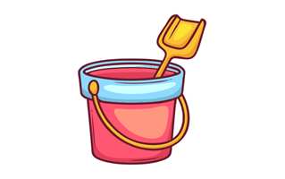 Sand Bucket Free Sticker PNG