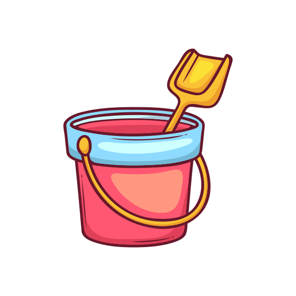Sand Bucket Sticker Transparent Image