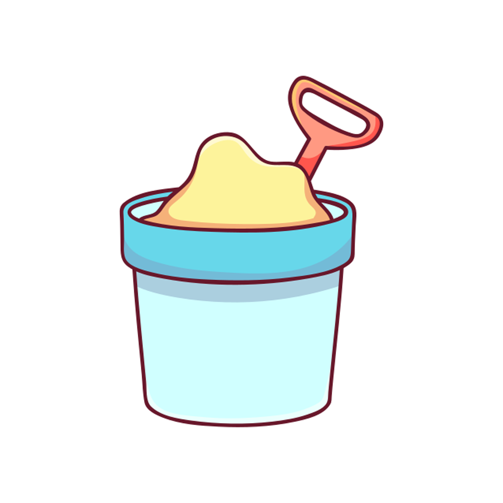 Sand Bucket Sticker Transparent Photo