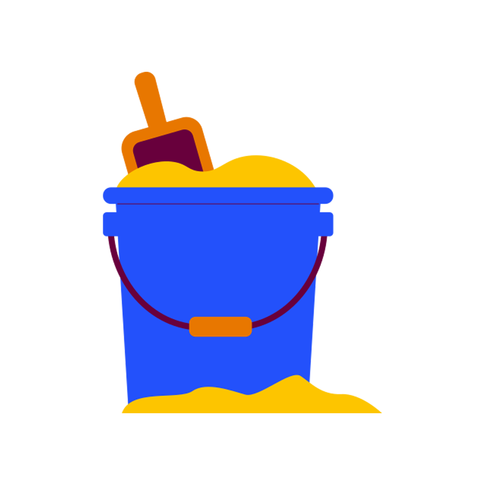 Sand Bucket Sticker Transparent Clipart