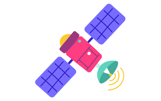 Satellite Free Sticker PNG
