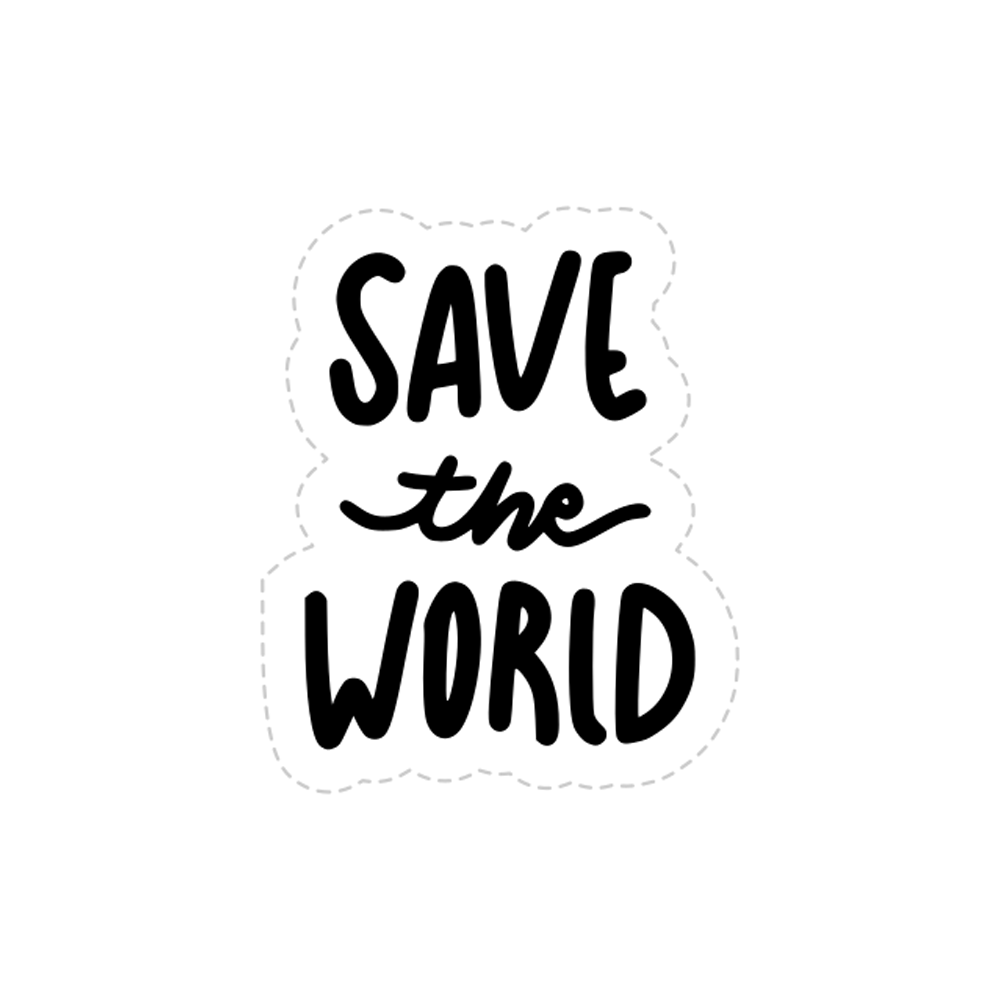 Save The World Sticker Transparent Gallery