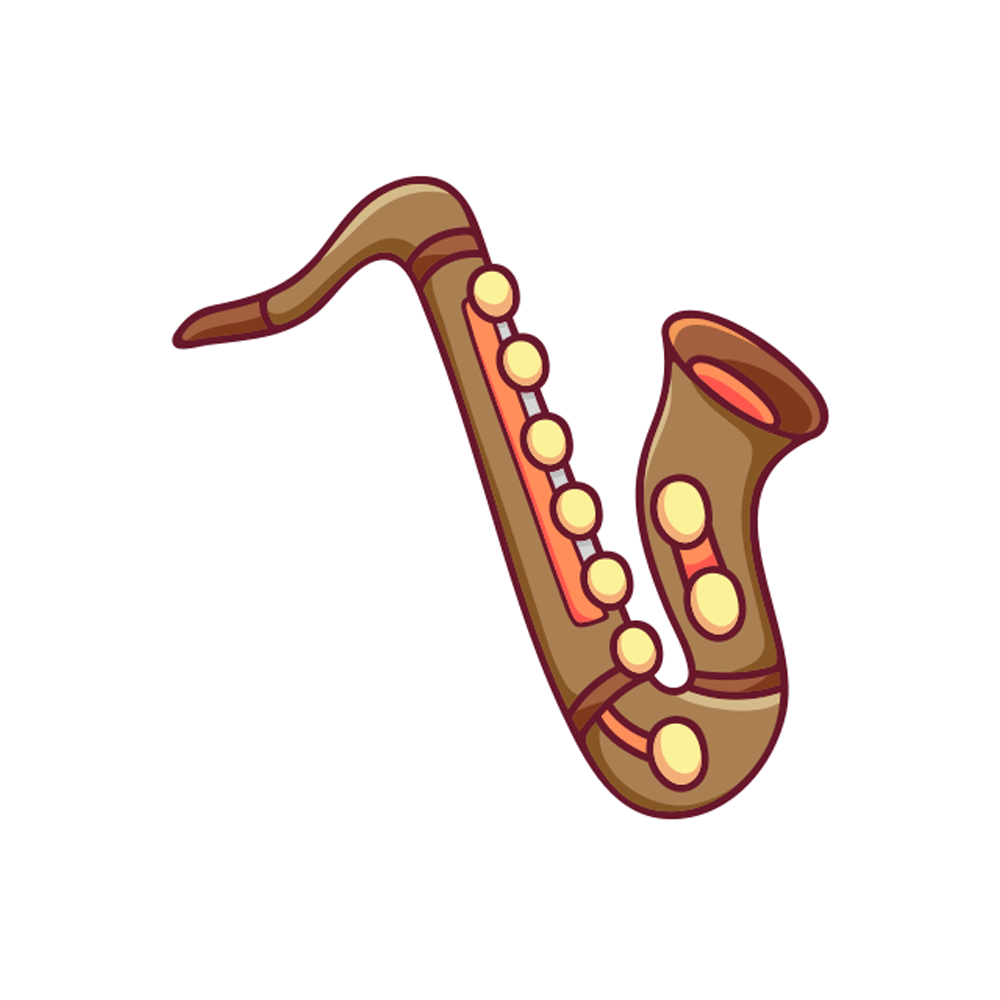Saxophone Free Sticker Transparent Image
