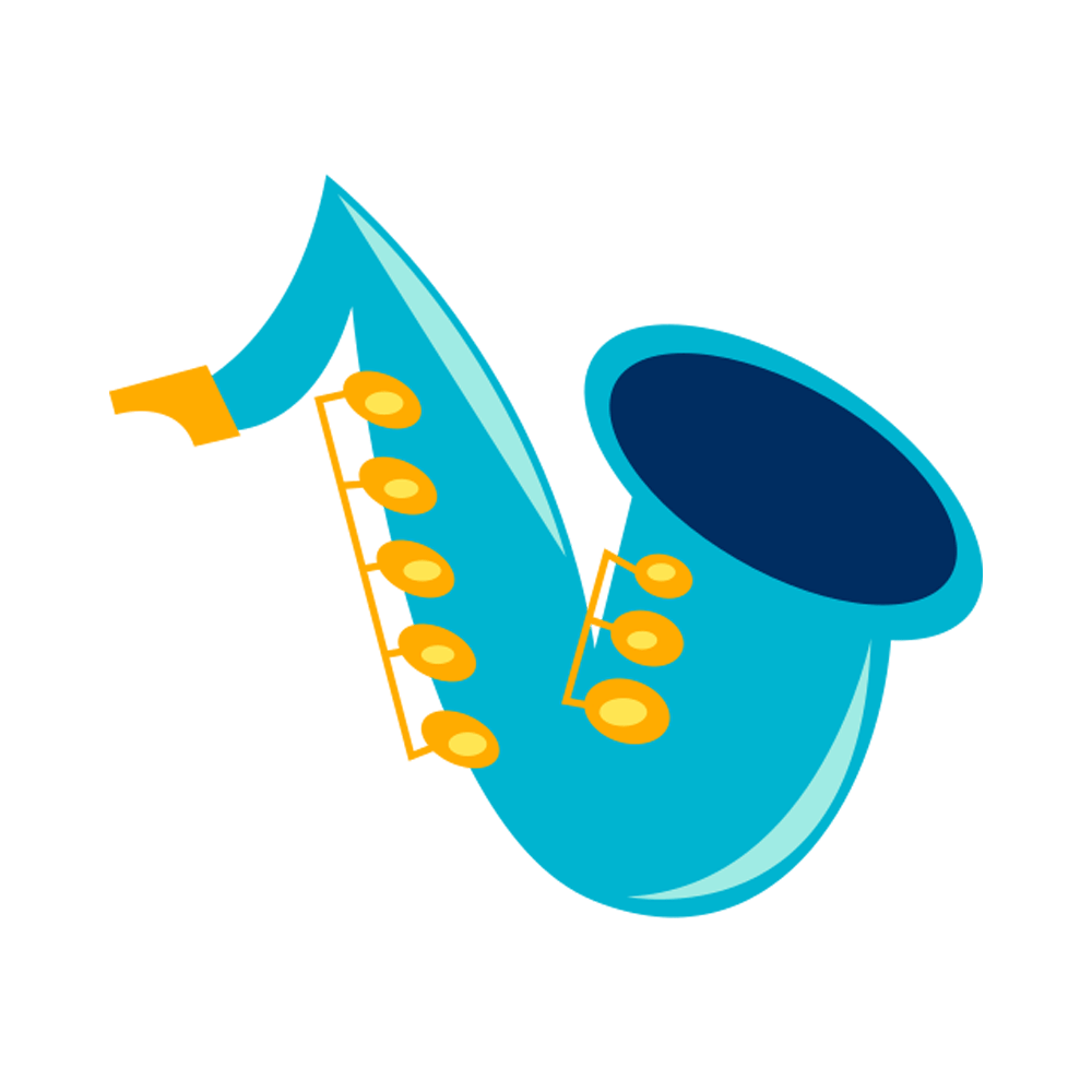 Saxophone Free Sticker Transparent Picture