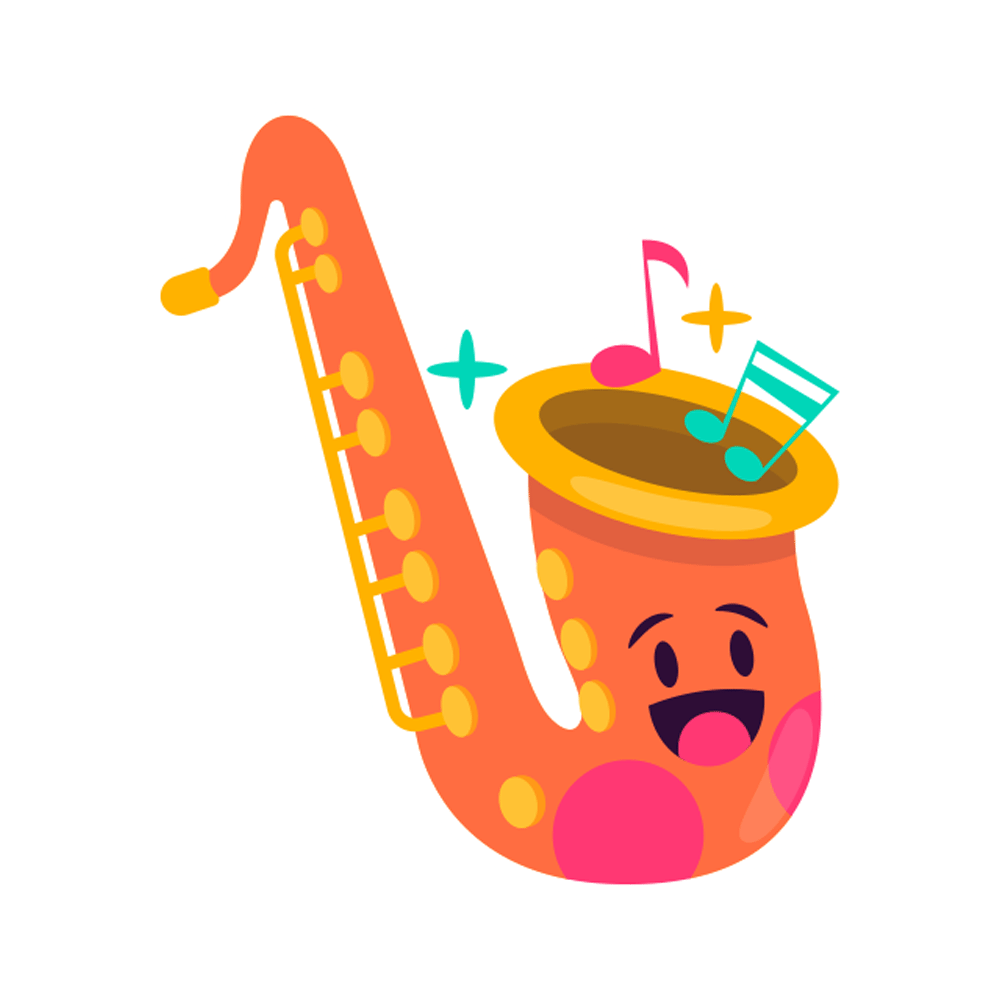 Saxophone Free Sticker Transparent Clipart