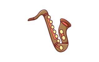Saxophone Free Sticker PNG
