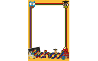 School Frame PNG