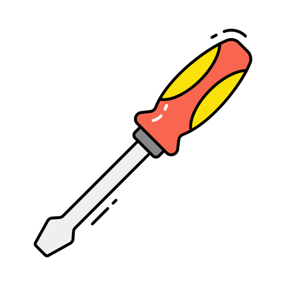 Screwdriver Free Sticker Transparent Gallery
